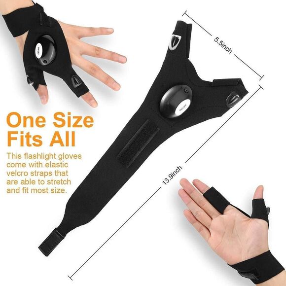 Hands-Free Lights for Car Repairing, Night Fishing, Running, Camping (x‎ large) - Picture 3 of 6